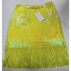NWT Endless Rose Sequin Mini Tassel Luna Skirt Festive Party Shimmer & Shake Med
